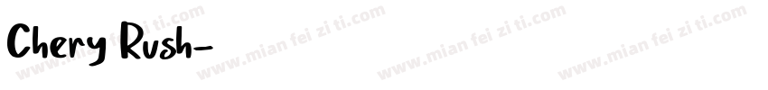 Chery Rush字体转换